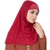 Jersey Instant Hijab - Red